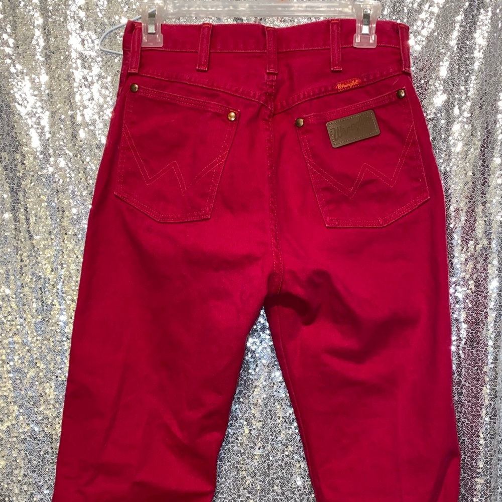 RED VINTAGE WRANGLERS SIZE 7 (29”)